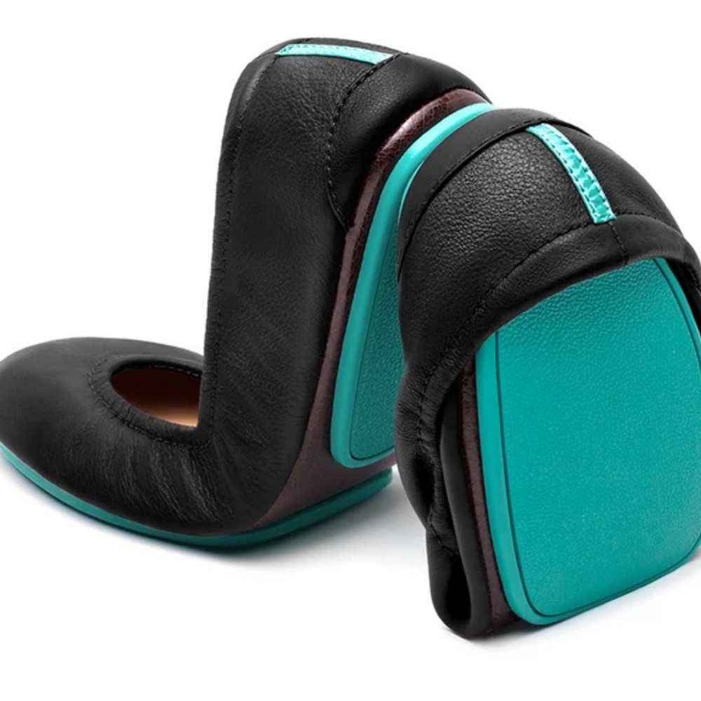 Black and Teal Women's Shoes